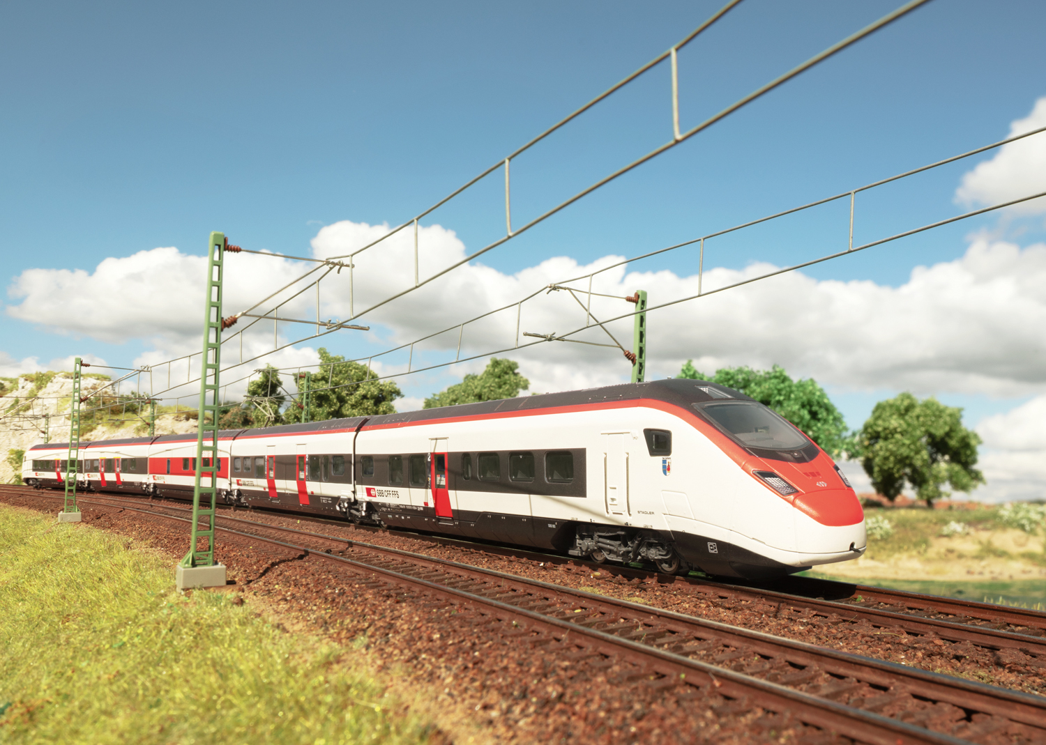 Class RABe 501 Giruno High-Speed Rail Car Train