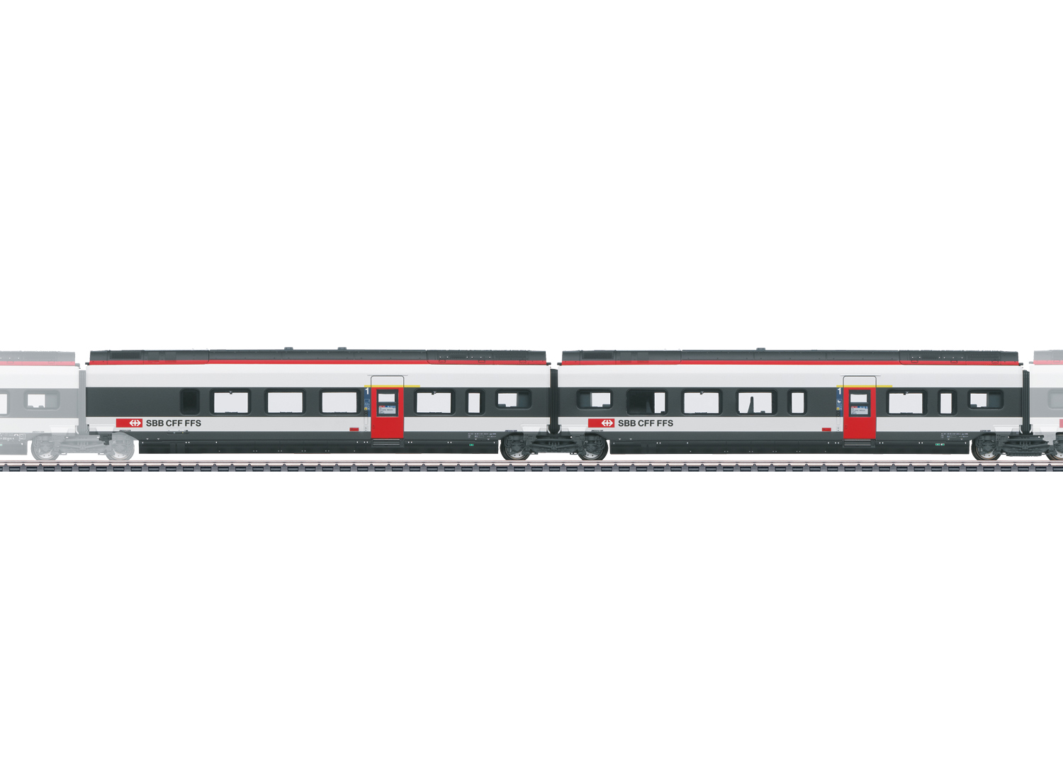 Add-On Car Set 3 for the Class RABe 501 Giruno
