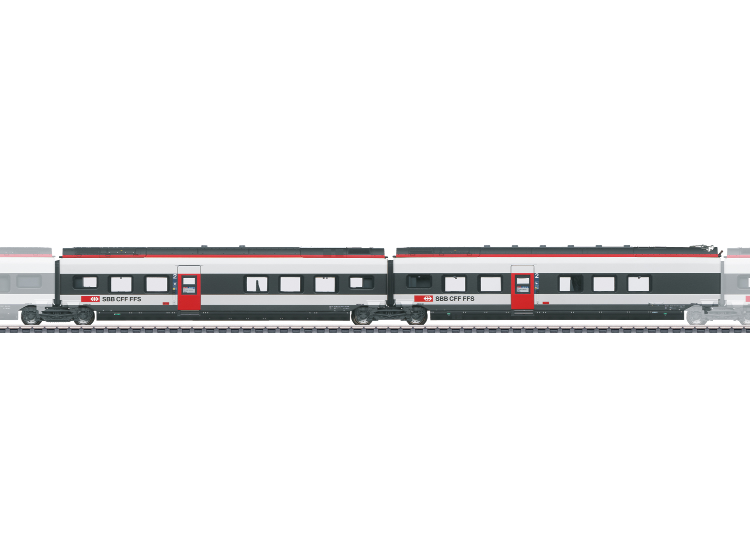 Add-On Car Set 2 for the Class RABe 501 Giruno