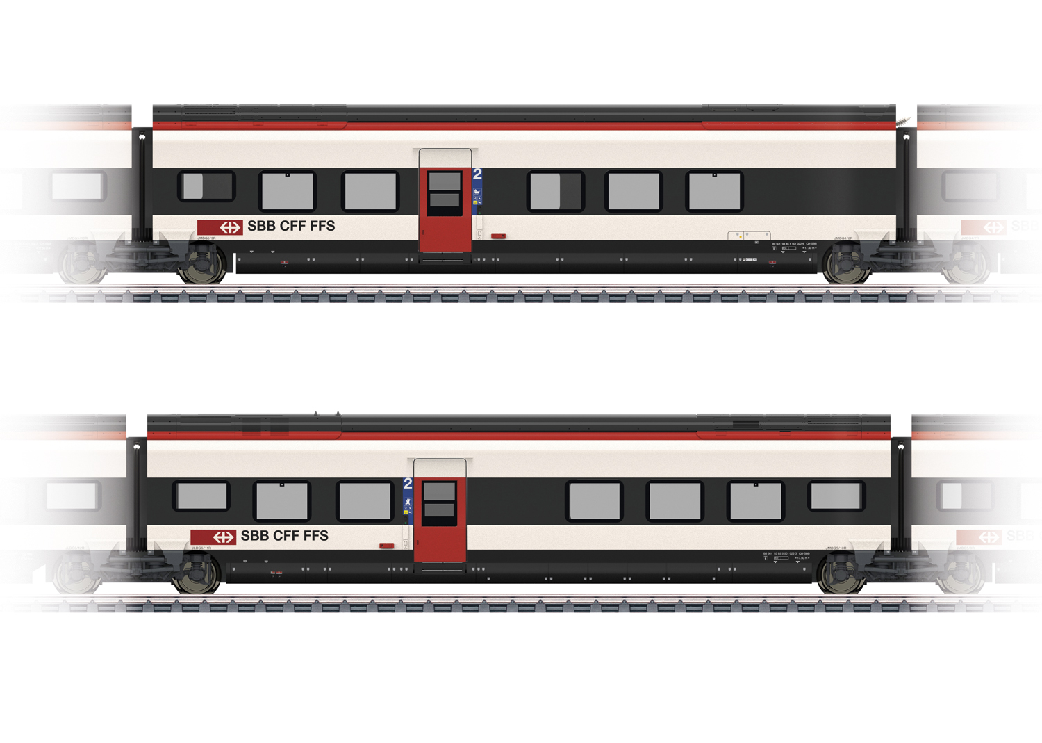 Add-On Car Set 2 for the Class RABe 501 Giruno